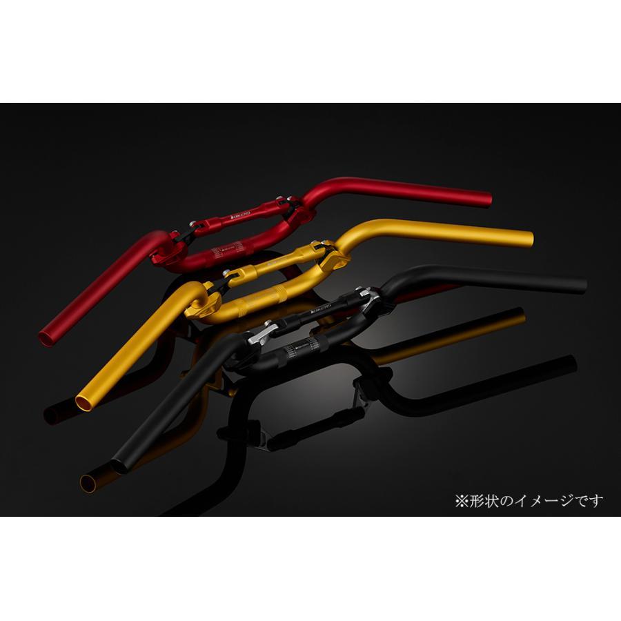 BIKERS (バイカーズ) アルミバーハンドル ブレース付 ブラック BIKERS (バイカーズ) アルミバーハンドル ブレース付 ブラック