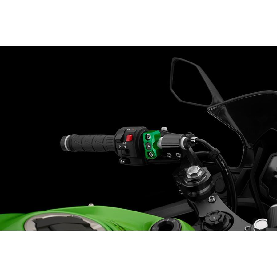BIKERS（バイカーズ） レバーホルダークランプ 2個 グリーン ZX-25R 20