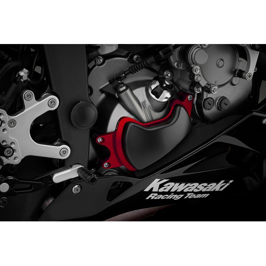 BIKERS（バイカーズ） エンジンガード 右側 ZX-6R レッド : バイク&車