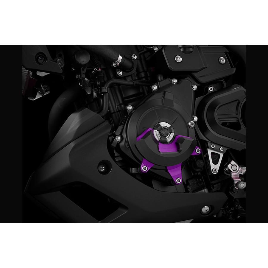 BIKERS(バイカーズ) エンジンガード 左側 パープル YZF-R25/R3/MT-25/03_2