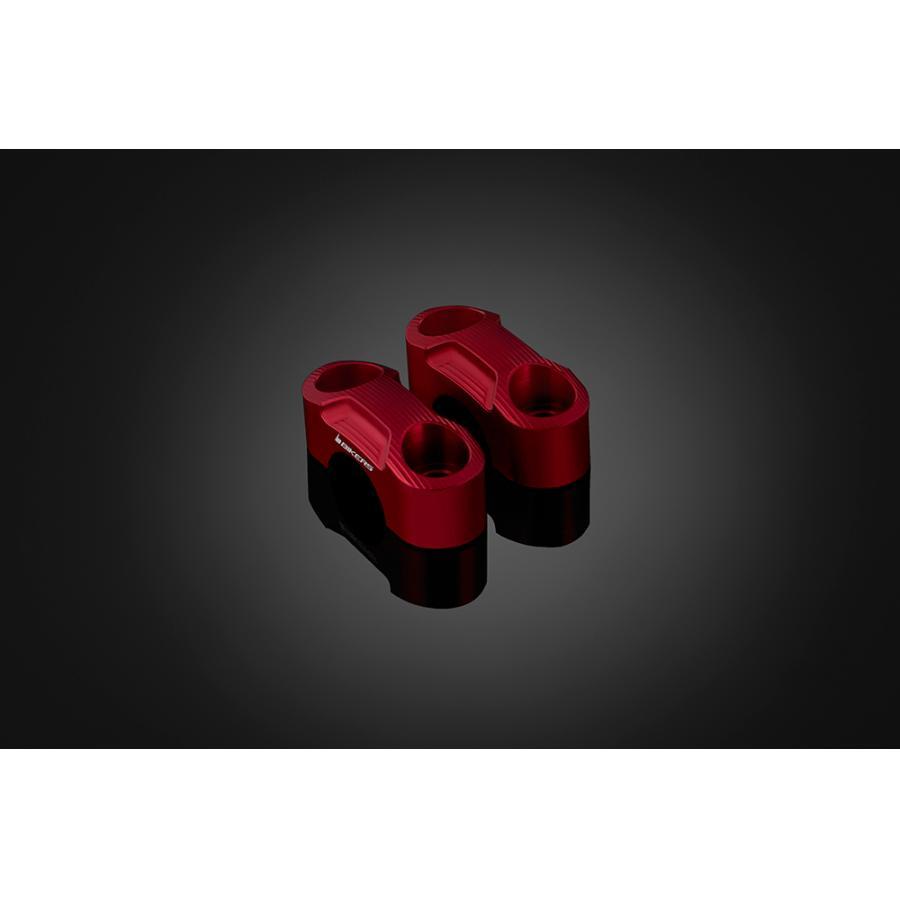 専用　カーブ確認画像 BIKERS（バイカーズ） 純正ハンドル用クランプセット レッド MT-25/03