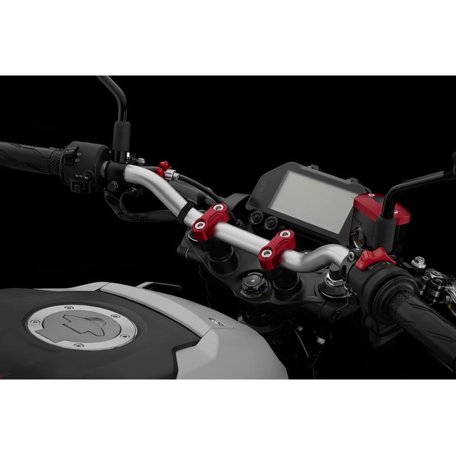 BIKERS（バイカーズ） 純正ハンドル用クランプセット レッド MT-25/03