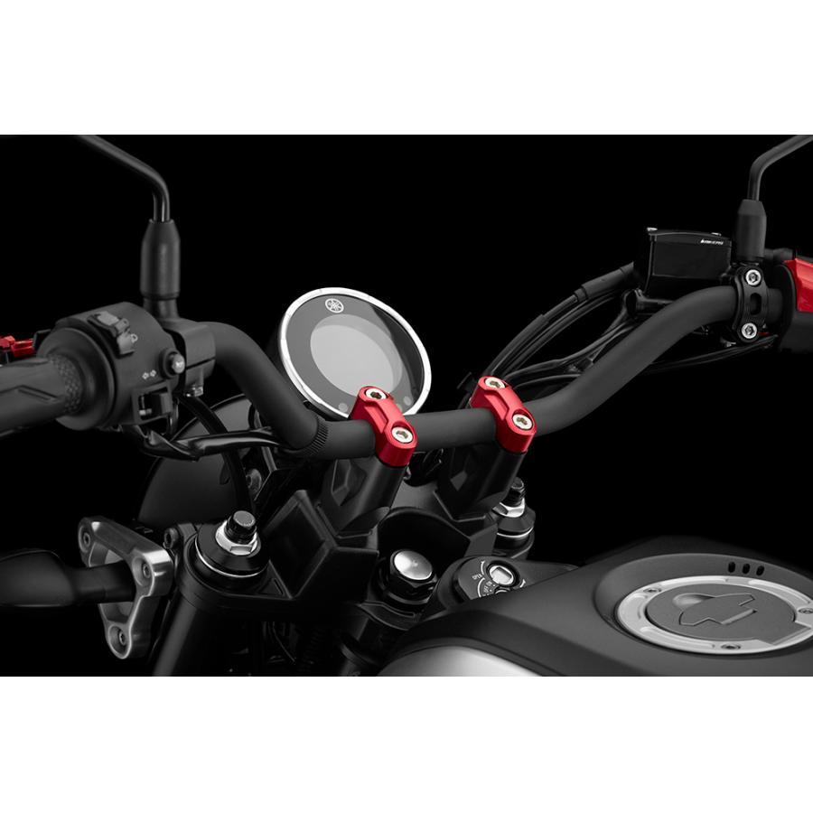 BIKERS（バイカーズ） 純正ハンドル用クランプセット レッド MT-25/03