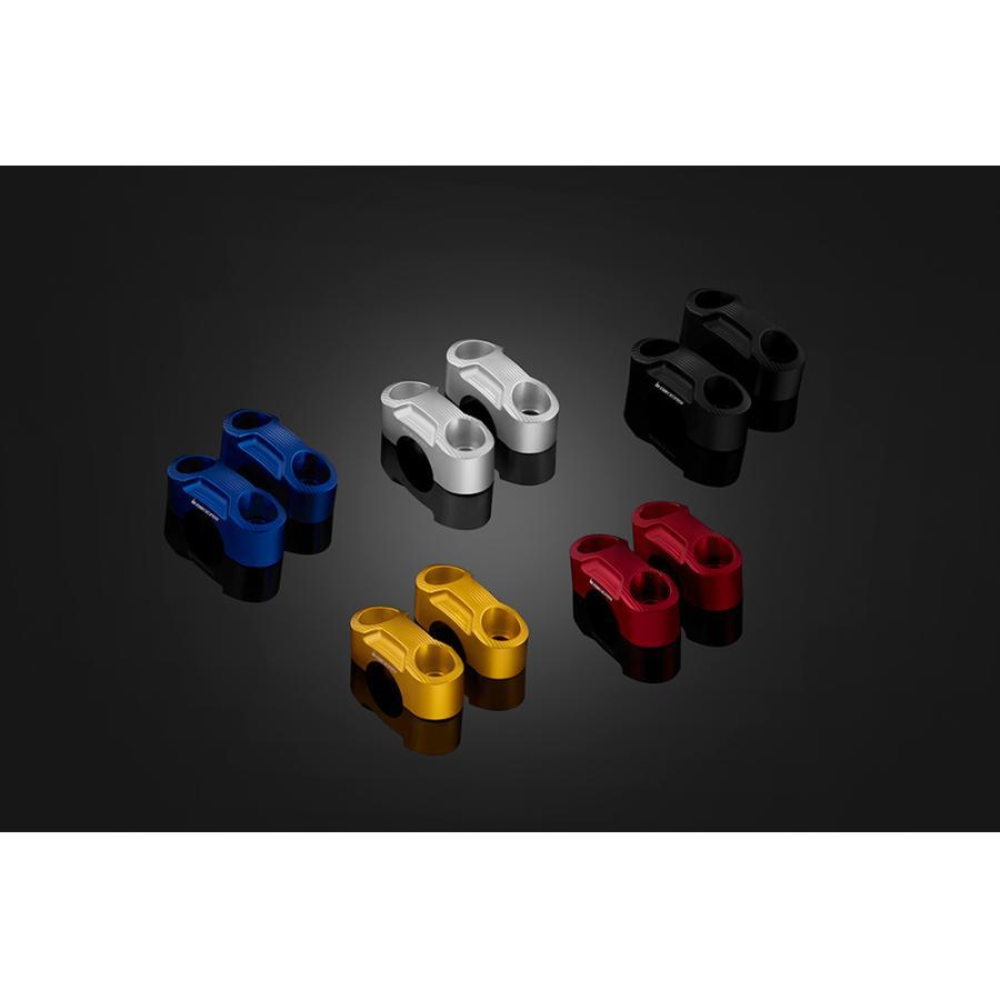 BIKERS（バイカーズ） 純正ハンドル用クランプセット レッド MT-25/03