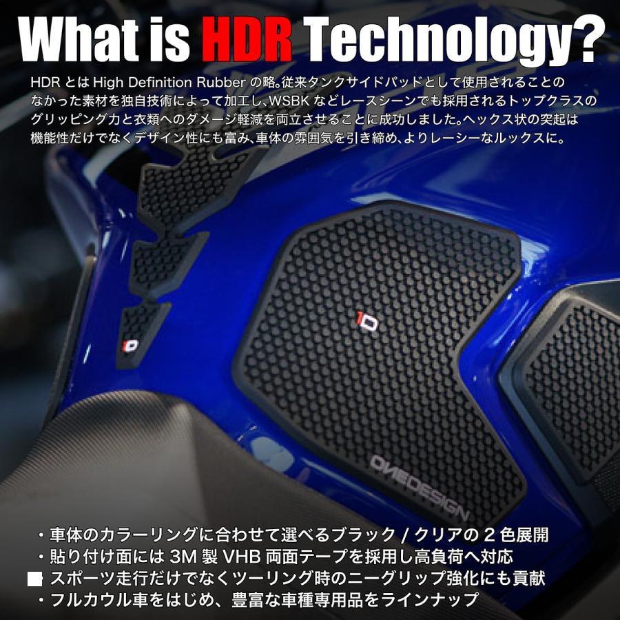 ワンデザイン タンクサイドパッド HDR クリア 125SX /125XC-W HDR1003｜plotonlinestore｜07