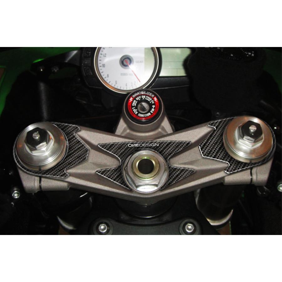 ONEDESIGN(ワンデザイン) トップブリッジステッカー カーボン柄 ZX-6R
