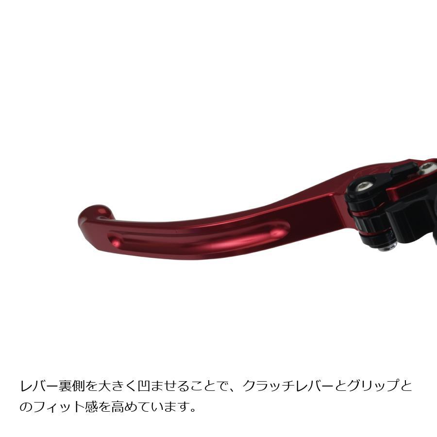 EFFEX (エフェックス) スムースフィットレバー レッド ZX-12R  Z1000 ZX-10R  ZX-9R  ZX-6R/RR  VERSYS1000｜plotonlinestore｜03