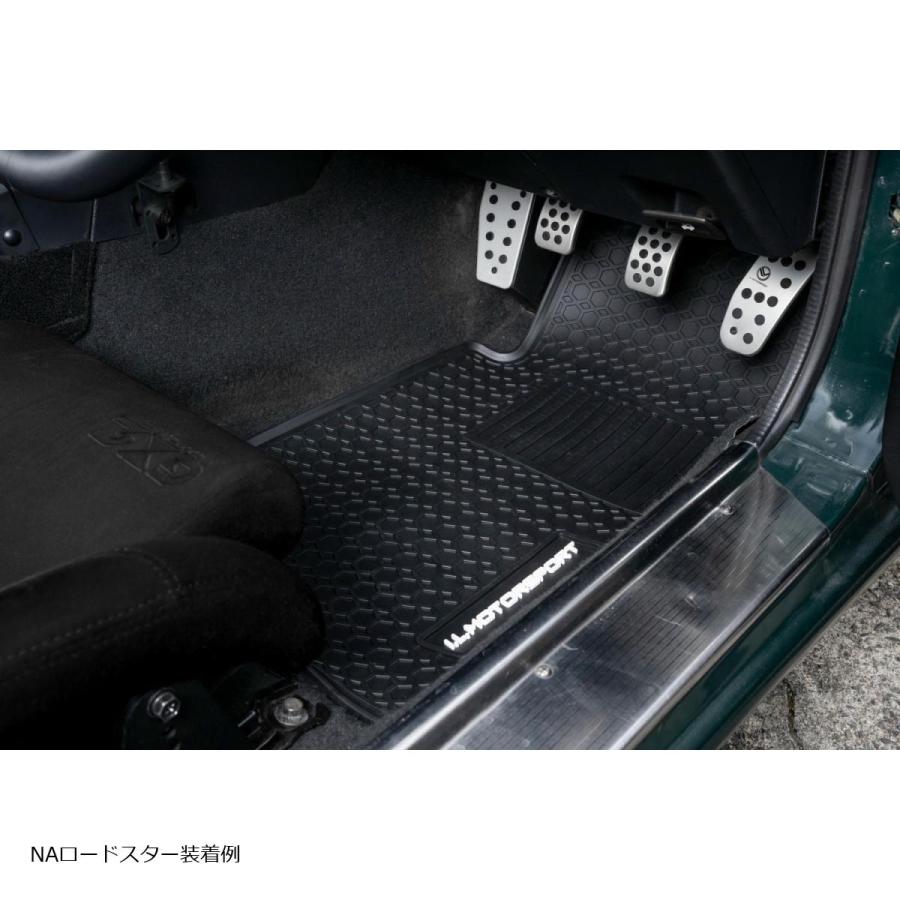 アイエルモータースポーツ ラバーフロアマット ブラック NA6CE/NA8C
