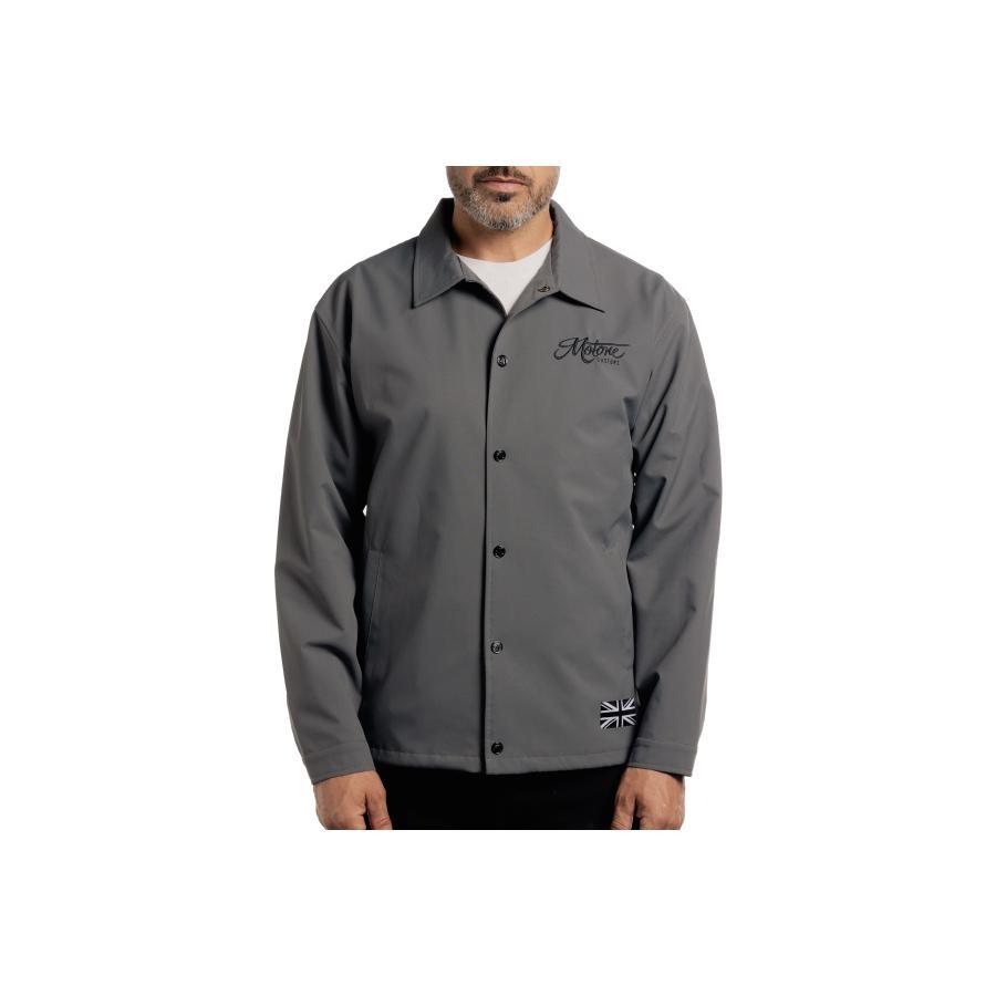 モートーン コーチジャケット グレー S DPG004-S : バイク&車パーツ
