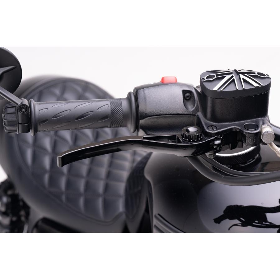 Motone(モートーン) レバーセット PIKE アルミ ブラック T100/T120 