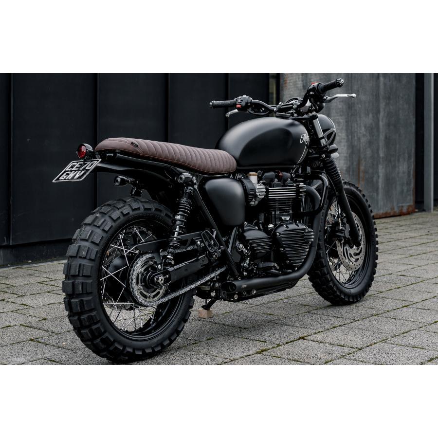 Motone(モートーン) エンジンガード CRAIG ステンレス ブラック T100 