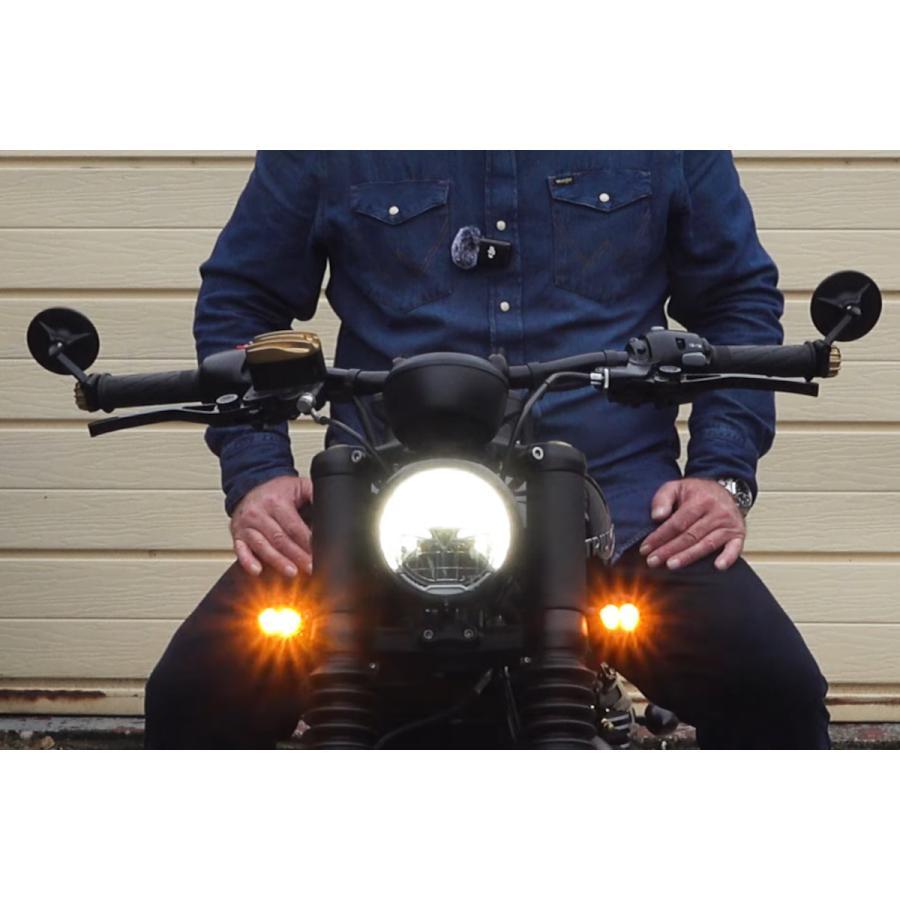 Motone(モートーン) LEDウインカー ICON 2個 M8 汎用 MFX001 : バイク
