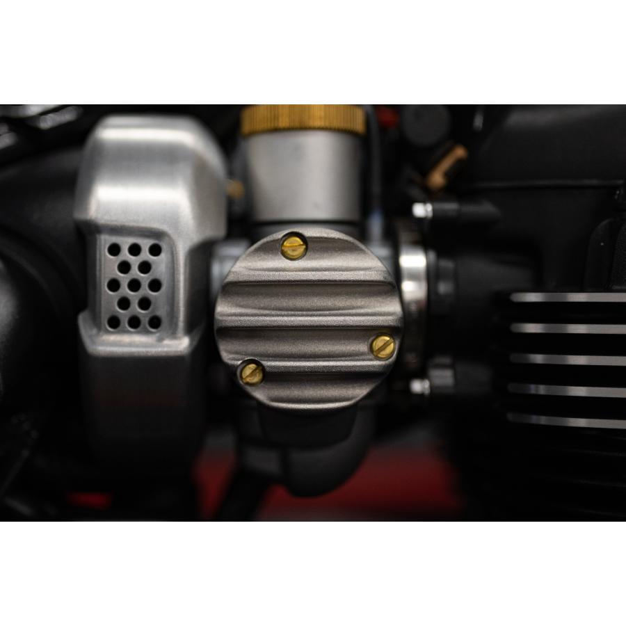Motone(モートーン) スロットルボディカバー リブ ブラスト T120 スラクストン Thruxton1200/R/RS Bobber MMU056_2