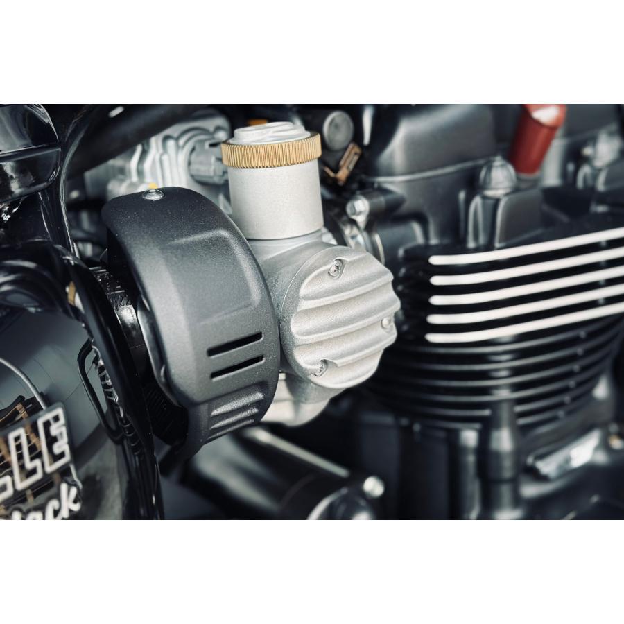 Motone(モートーン) スロットルボディカバー リブ ブラスト T120 スラクストン Thruxton1200/R/RS Bobber MMU056_3