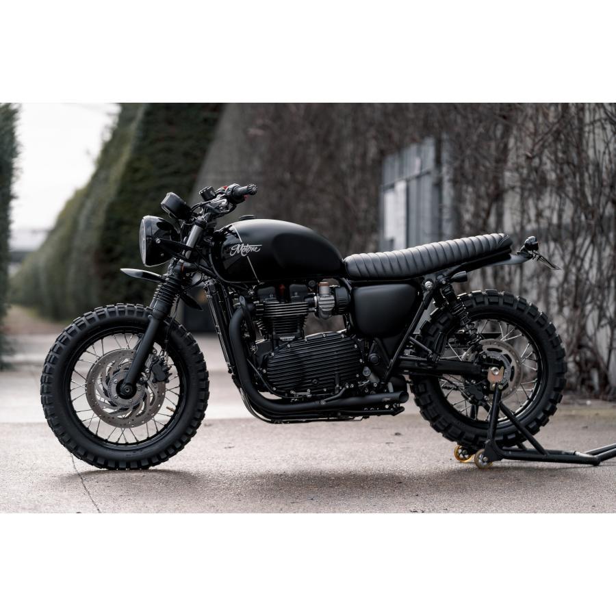 モートーン クラッチカバー リブ アルミ ブラック Motone Customs モートーンカスタムズ クラッチカバー リブ