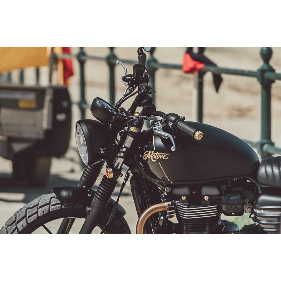 Motone(モートーン) フロントフォークキャップ GUVNORS ブラス T100 StreetTwin Streetスクランブラー Scrambler MMU512 |  | 05