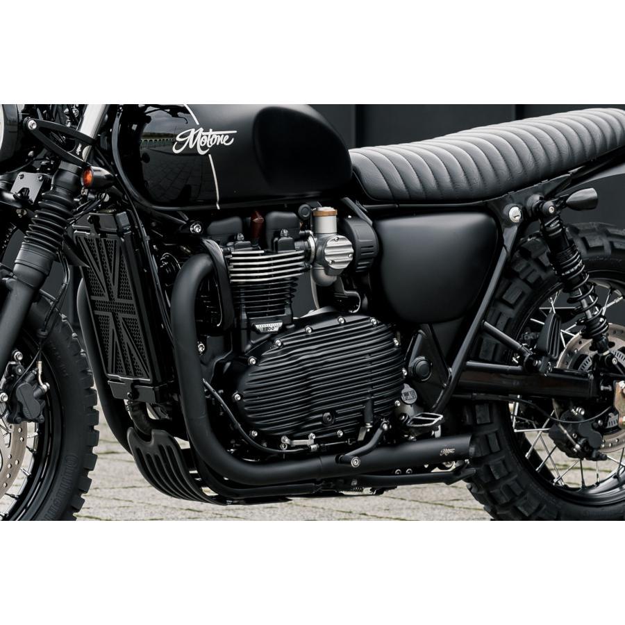 Motone(モートーン) インテークカバー ZEPHYR ブラック ボンネビル T120 MMU578_4