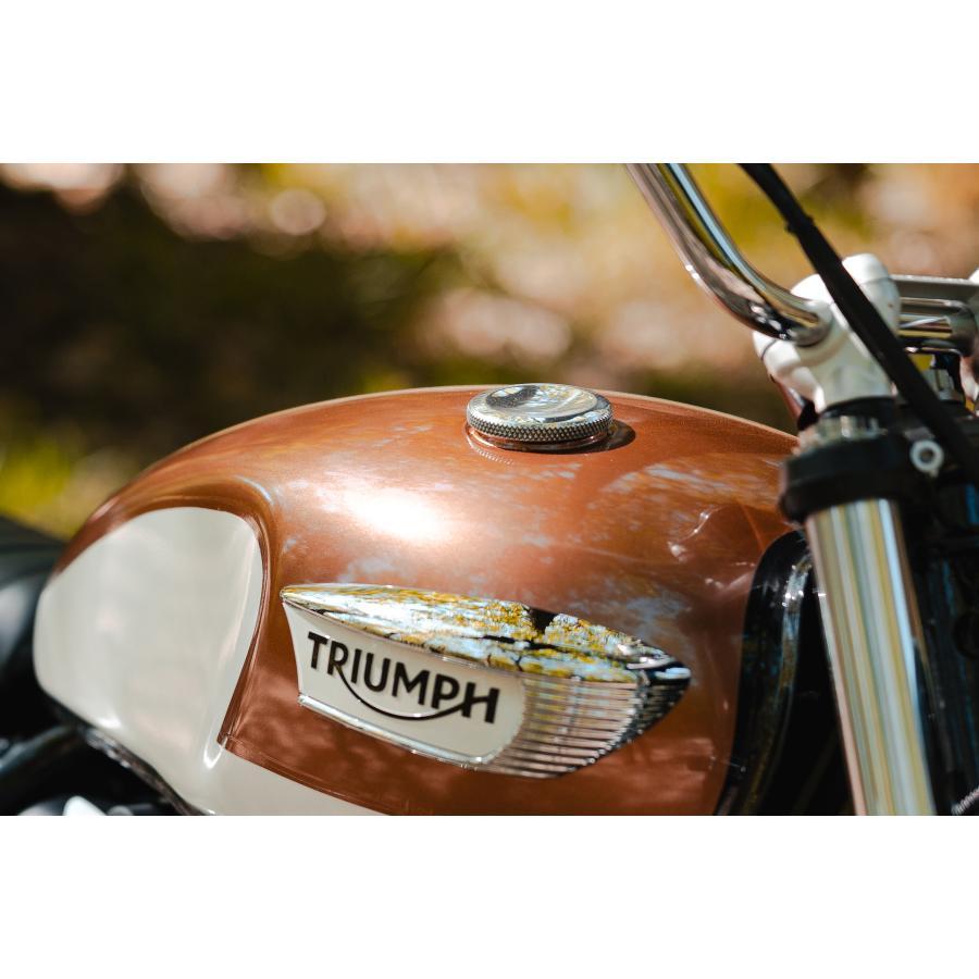 モートーン タンクキャップ JETSON ポリッシュ T100/T120 SpeedTwin900 Scrambler900 MMU654の画像