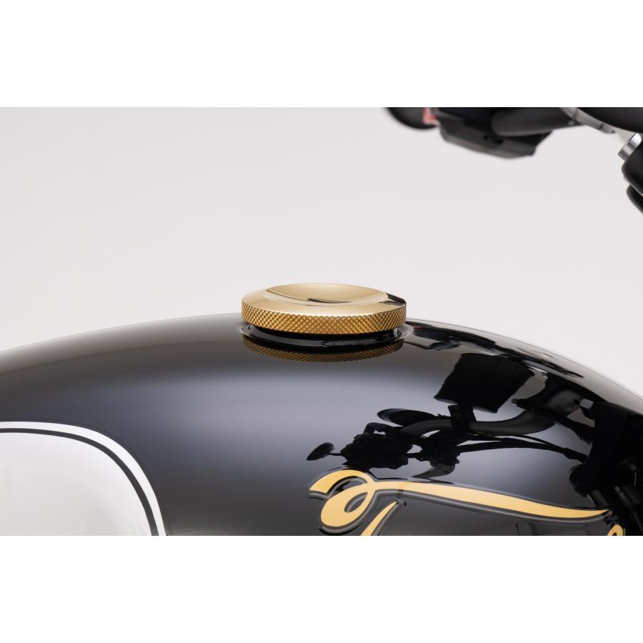モートーン タンクキャップ JETSON ブラス T100/T120 SpeedTwin900 Scrambler900 MMU655の画像