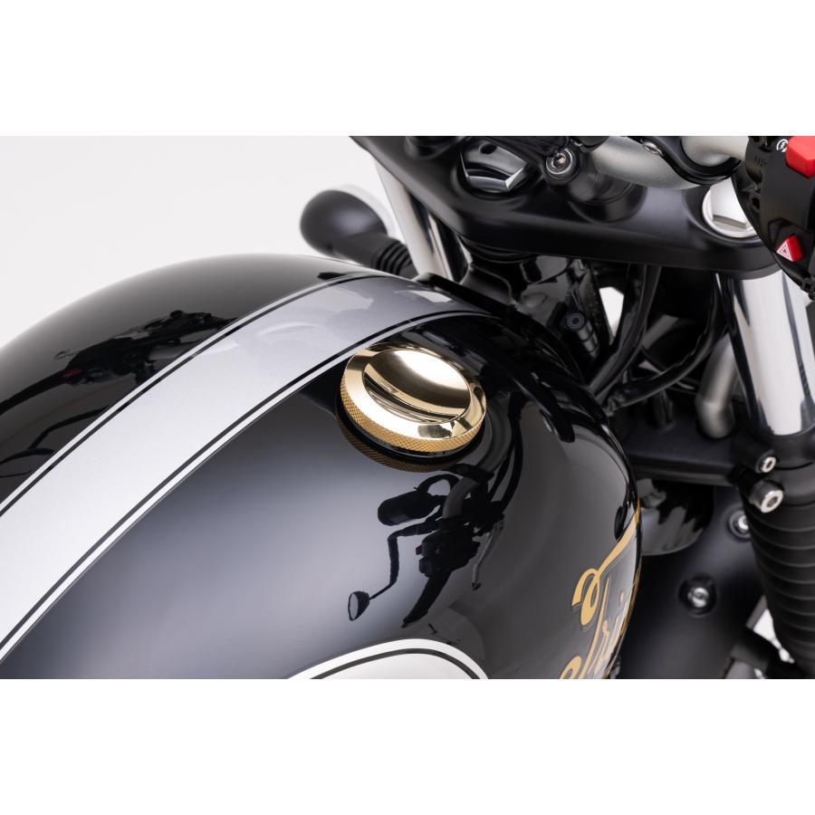 モートーン タンクキャップ JETSON ブラス T100/T120 SpeedTwin900 Scrambler900 MMU655の画像