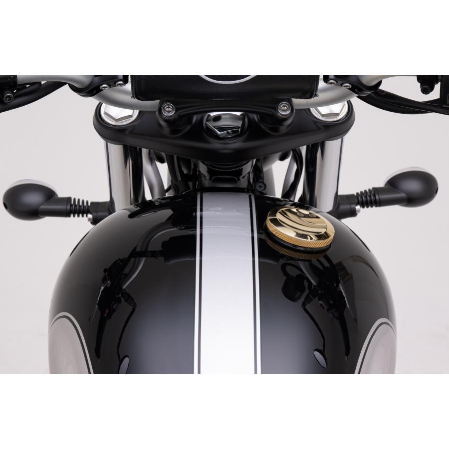 モートーン タンクキャップ JETSON ブラス T100/T120 SpeedTwin900 Scrambler900 MMU655の画像