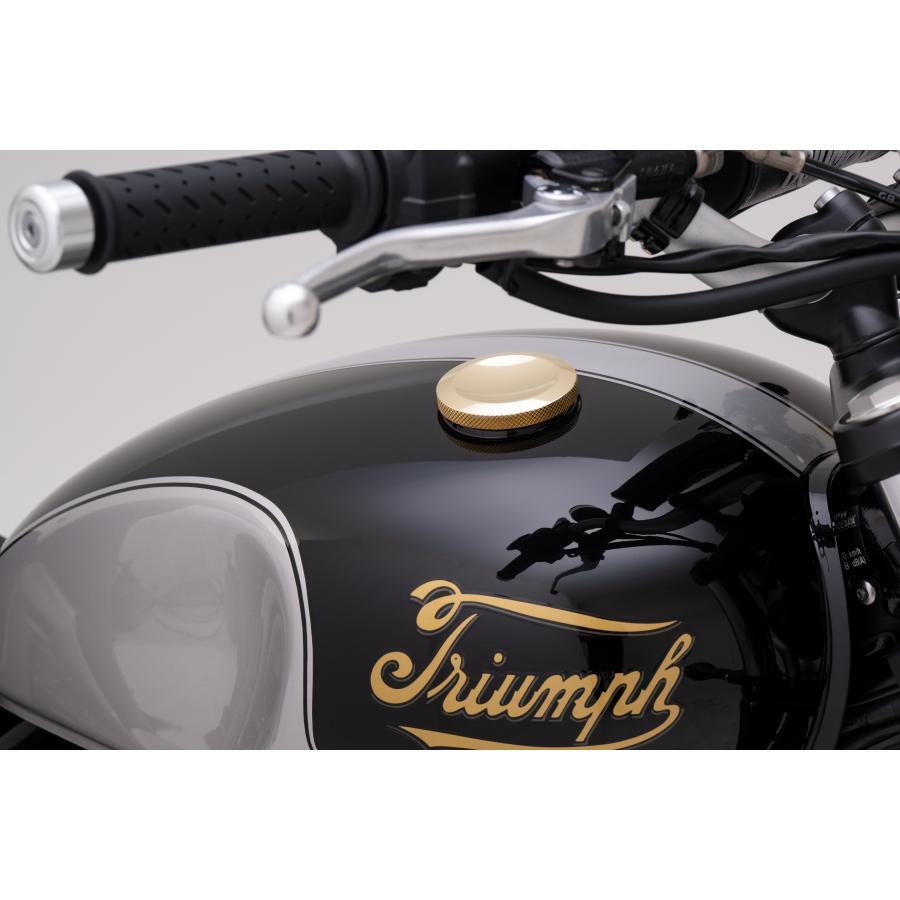 モートーン タンクキャップ JETSON ブラス T100/T120 SpeedTwin900 Scrambler900 MMU655の画像