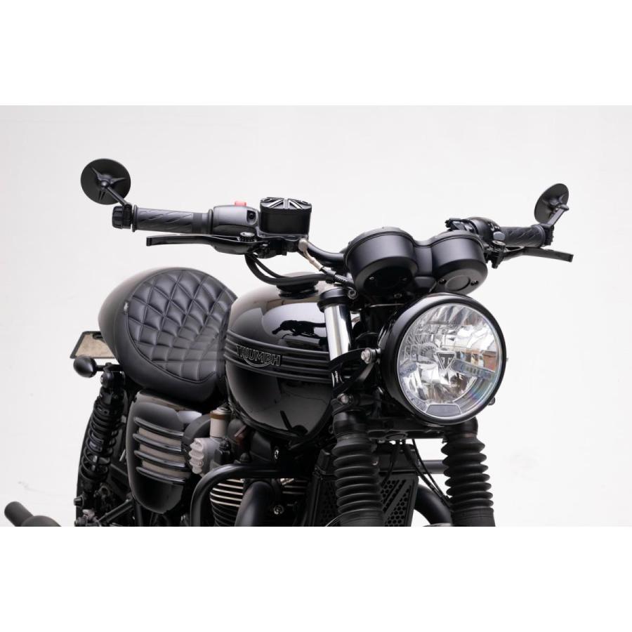 Motone(モートーン) バーエンドミラー TRILINE 80mm アルミ 1個 T100