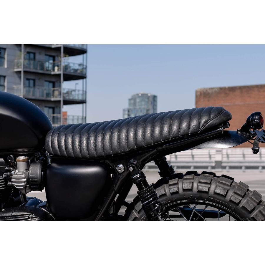 Motone(モートーン)  シート VIPER リブ ブラック T100/T120 SpeedTwin900 スクランブラー Scrambler900 MSM025｜plotonlinestore｜04