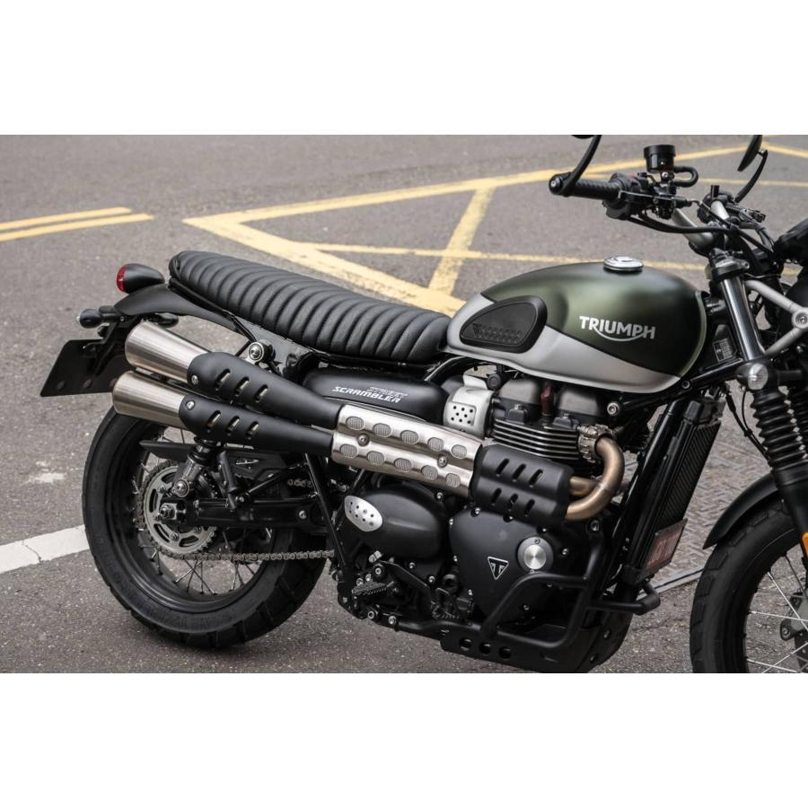 Motone(モートーン) シート VIPER リブ ブラック T100/T120