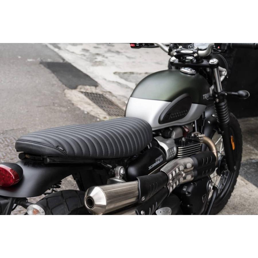 Motone(モートーン) シート VIPER リブ ブラック T100/T120