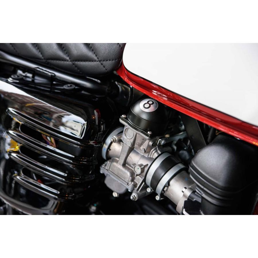 Motone(モートーン) キャブトップカバー FI車用 8ボール 空冷 T100 スクランブラー Scrambler スラクストン Thruxton MTE030 |  | 01