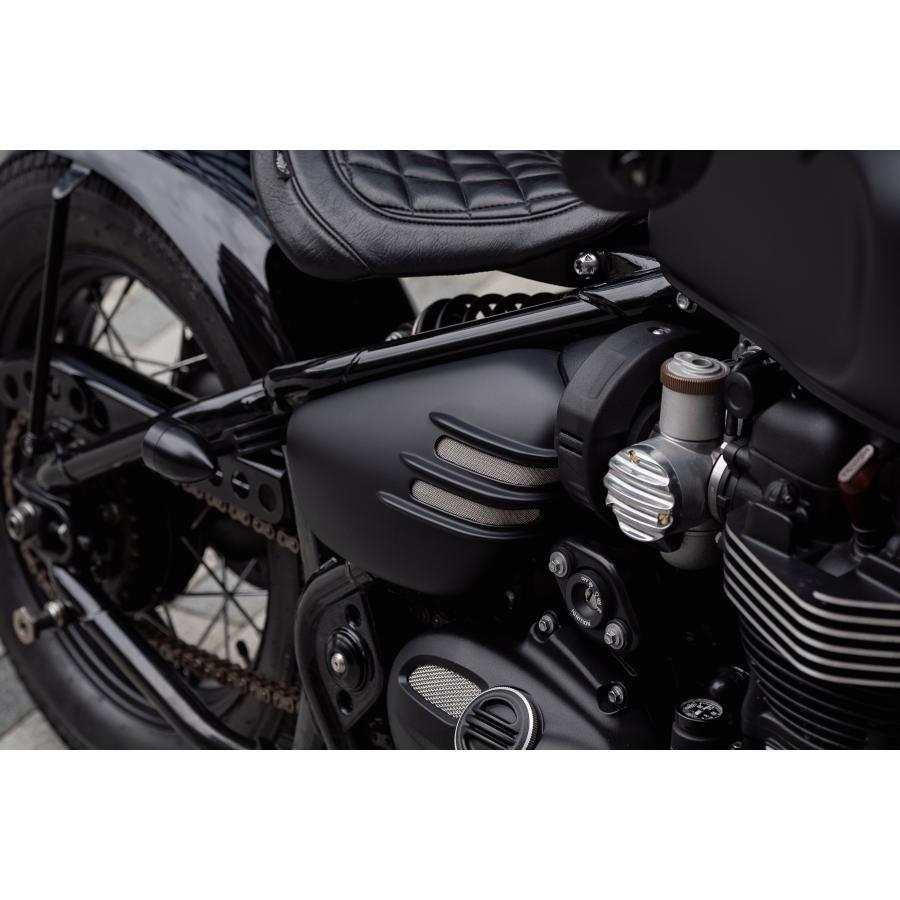 Motone(モートーン) サイドカバー VENTURA リブ マットブラック Motone(モートーン) サイドカバー VENTURA リブ マットブラック
