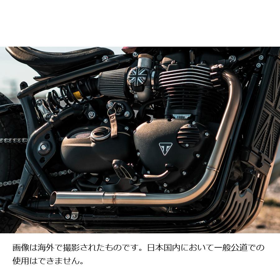 Motone(モートーン) フルエキゾーストマフラー H-BOMB ステンレス バッフル付き ボンネビル Bobber MTE185 |  | 01