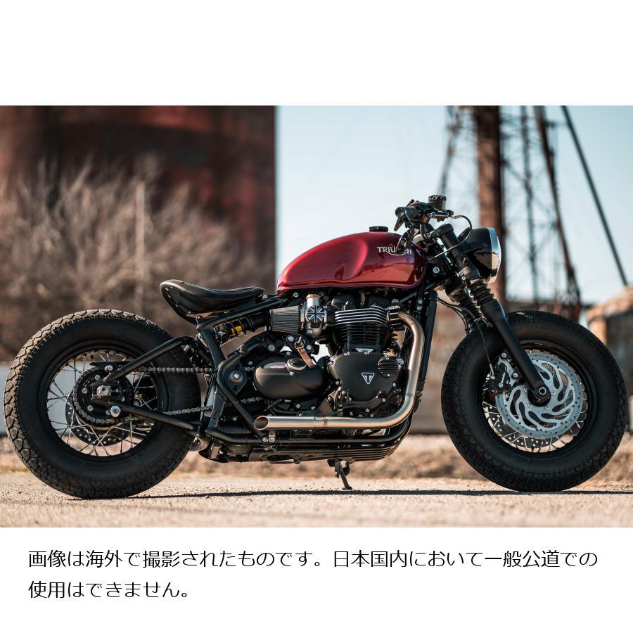 Motone(モートーン)  フルエキゾーストマフラー H-BOMB ステンレス バッフル付き ボンネビル Bobber MTE185｜plotonlinestore｜06