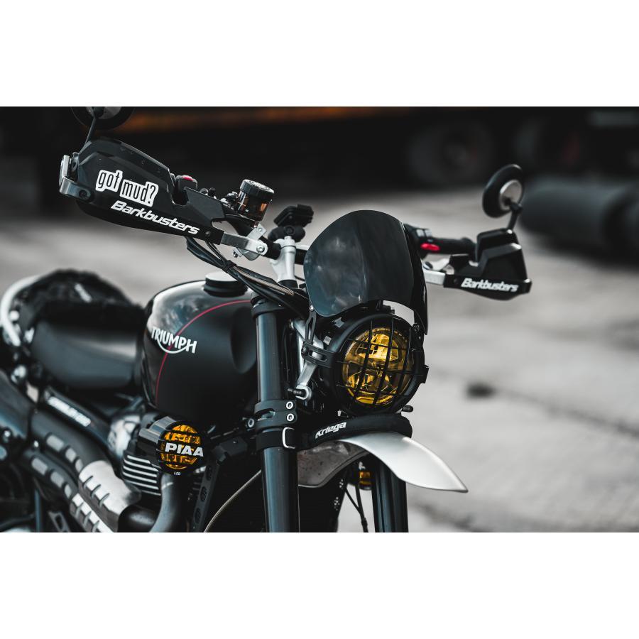 MOTONE スクリーン アルミ ブラック ボンネビル T100/T120