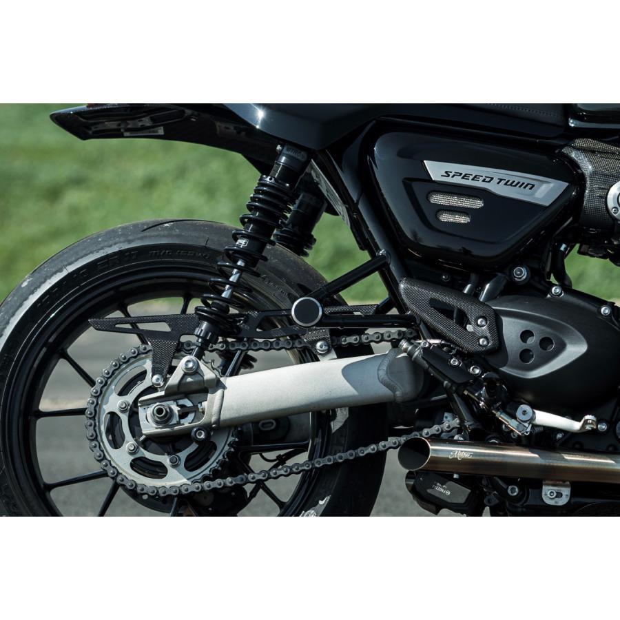 トライアンフ スラクストン1200RS 二人乗りシート、タンデムステップバー Motone(モートーン) タンデムステップ ブランキングプレート アルミ