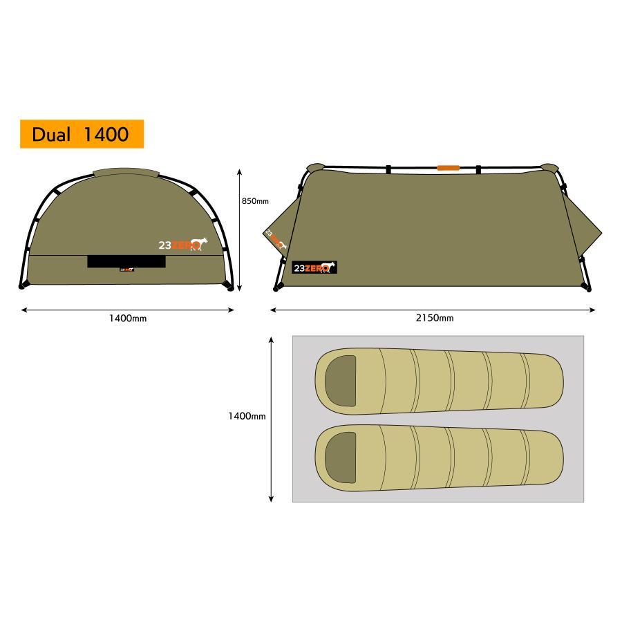 トゥエンティスリーゼロ DUAL SWAG 1400 ダブル 230DLS1400 : バイク 