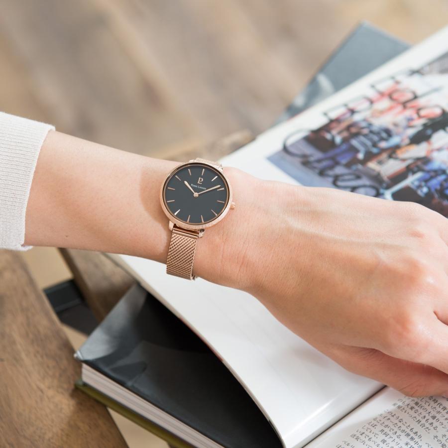 腕時計 レディース ブランド 金属ベルト 防水 文字盤 黒 ピンクゴールド おしゃれ 刻印 ピエールラニエ カプリス フランス プレゼント お祝い 就職 P004g938 ピエールラニエ公式ヤフー店 通販 Yahoo ショッピング