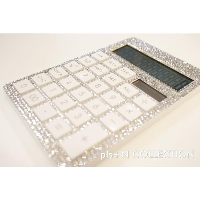 スワロフスキー オフィス用品 キラキラ 電卓 計算機デコ プレゼントにもおすすめ ネイルサロン エステサロン 美容院 開業祝い デコショップ プラスn 通販 Yahoo ショッピング