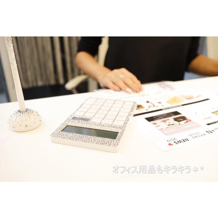 スワロフスキー オフィス用品 キラキラ 電卓 計算機デコ プレゼントにもおすすめ ネイルサロン エステサロン 美容院 開業祝い デコショップ プラスn 通販 Yahoo ショッピング