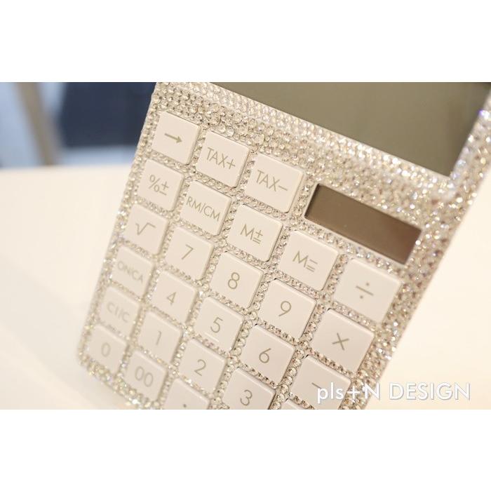 スワロフスキー オフィス用品 キラキラ 電卓 計算機デコ プレゼントにもおすすめ ネイルサロン エステサロン 美容院 開業祝い デコショップ プラスn 通販 Yahoo ショッピング