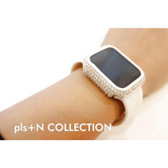 正規品! 44mm イエローxシルバー アップルウォッチキラキラカスタム