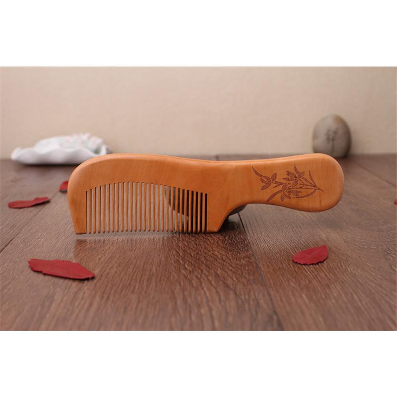 つげ櫛 一生もの 手入れ 老桃木 プレゼント つげくし 木製 手付櫛 木の