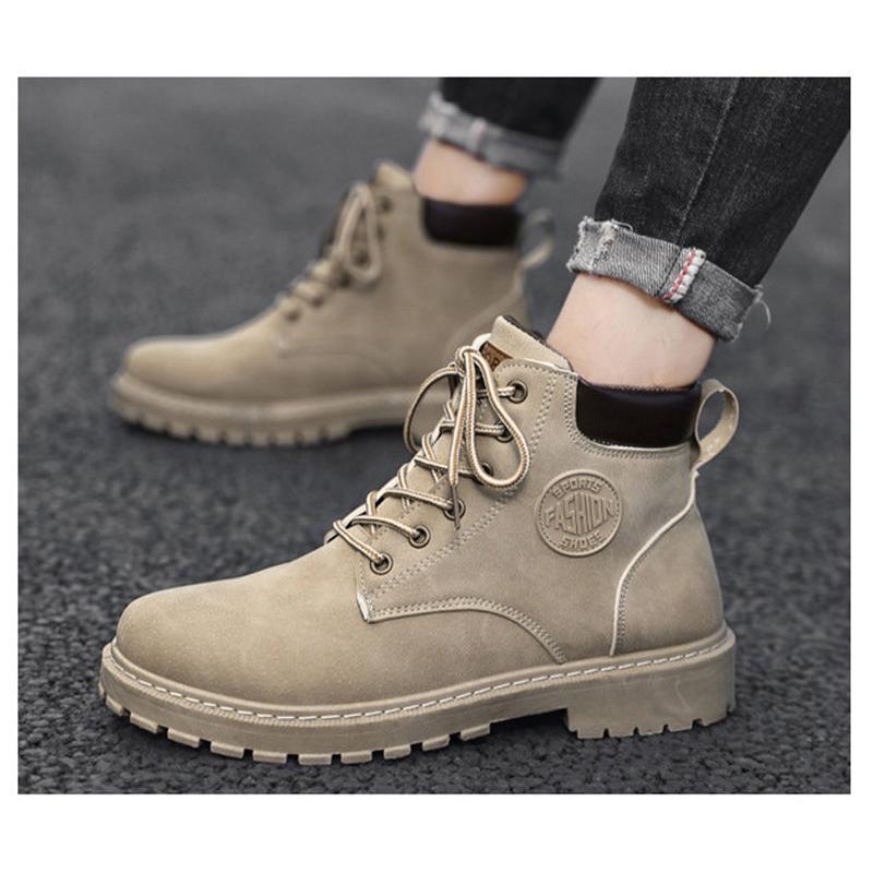 ワークブーツ メンズ ショートブーツ ハイカット 安全靴 編み上げ