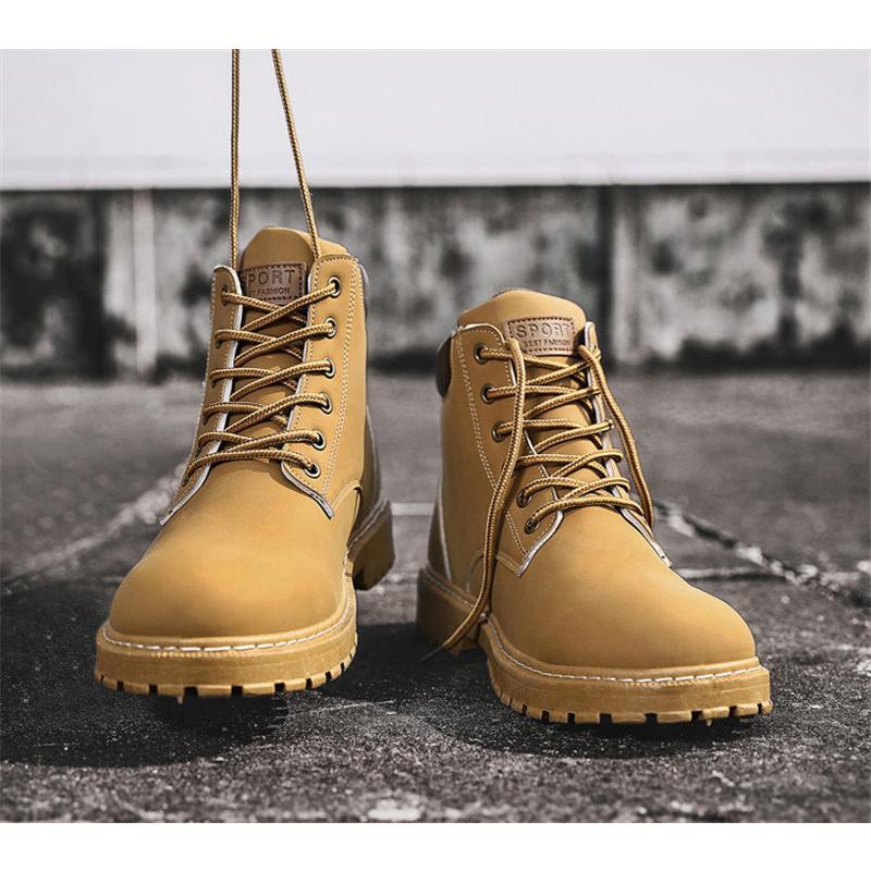 ワークブーツ メンズ ショートブーツ ハイカット 安全靴 編み上げ