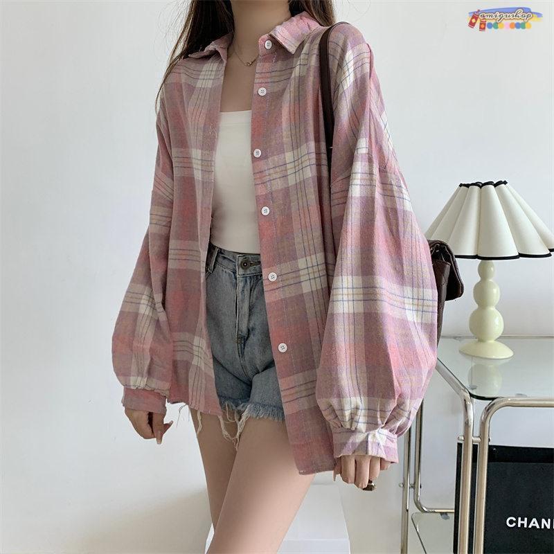 ブラウス シャツ レディース 春夏 チェック柄ブラウス 長袖シャツ オシャレuvカットアウター BF風 トップス ゆったり カジュアル OL オシャレ 可愛い 卒業式 ブラウス 秋 春 シャツ チェック柄 レディース トップス 長袖