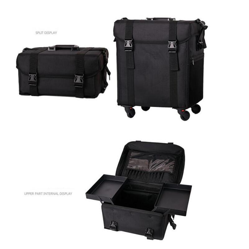 3WAY メイクボックス キャリーケース 大容量 プロ仕様 持ち運び 多機能