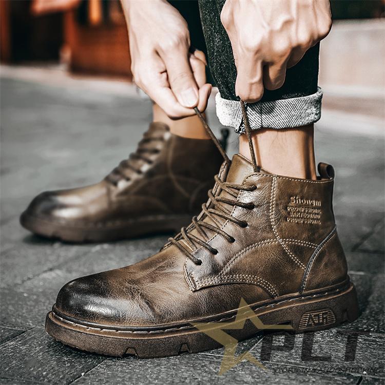 2022年最新版☆高級感溢れる マーティンブーツ 本革 革靴 メンズ