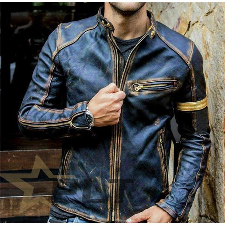 レザージャケット メンズ 革ジャン 秋冬 ジャケット6,488円 シングル