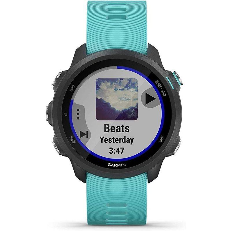【ラスト1点】 GARMIN(ガーミン) ForeAthlete 245 Music Black Aqua 010-02120-72 【N5807793671】(20893円)